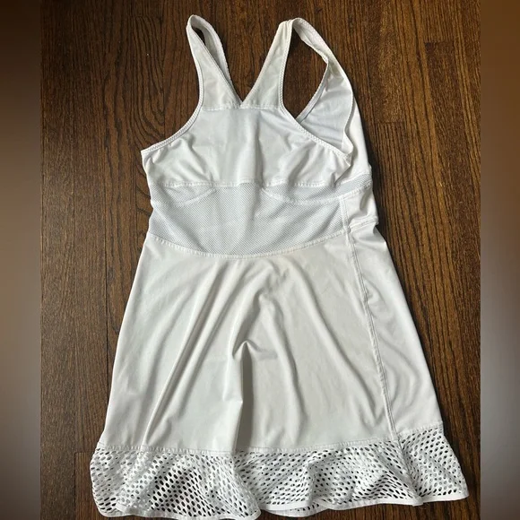 Adidas by Stella McCartney White Mesh Hem Dress - Picture 2 of 4